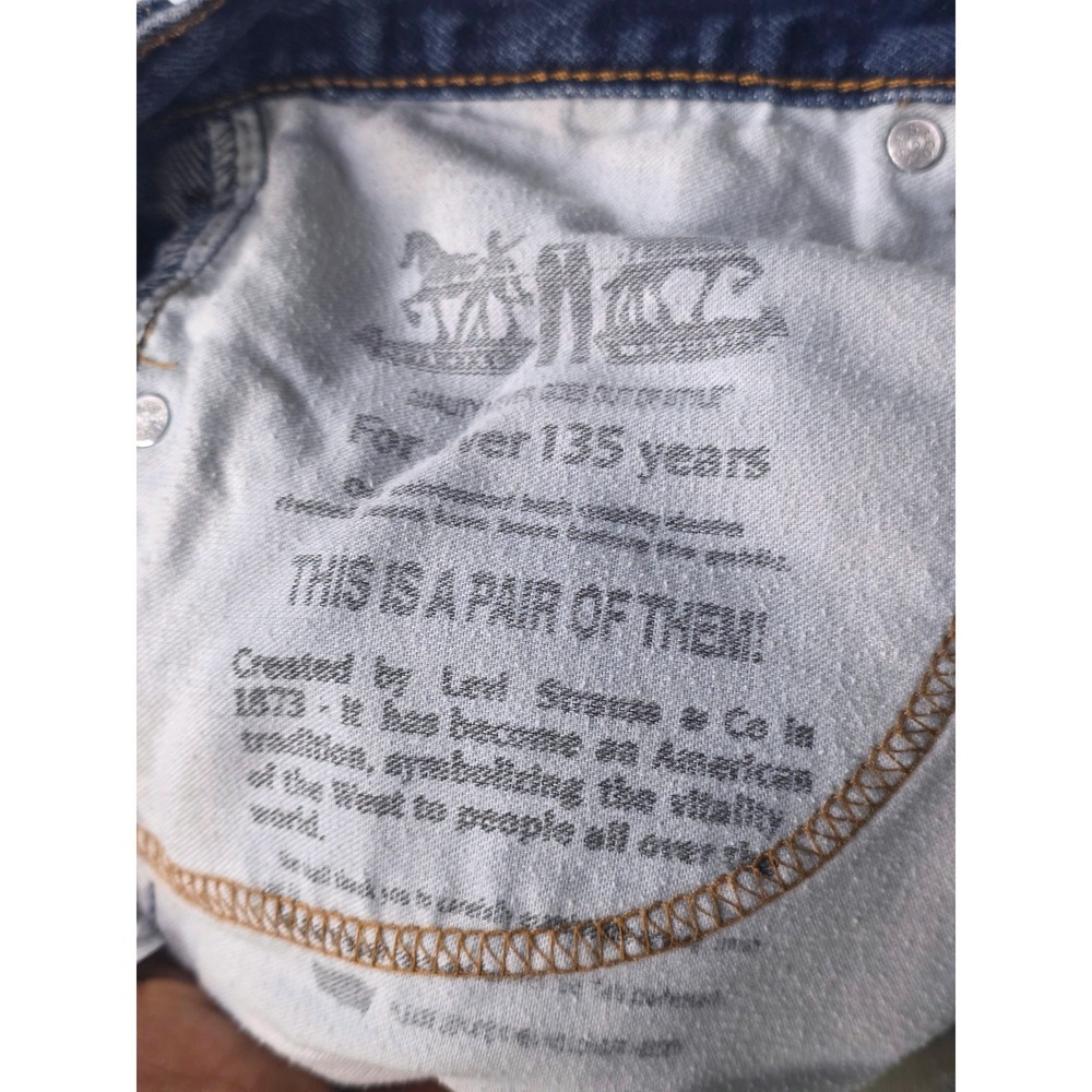 Levis 517 Bootcut Jeans Mens 36x34 Medium Wash Blue Denim Cotton Pants - Picture 9 of 11